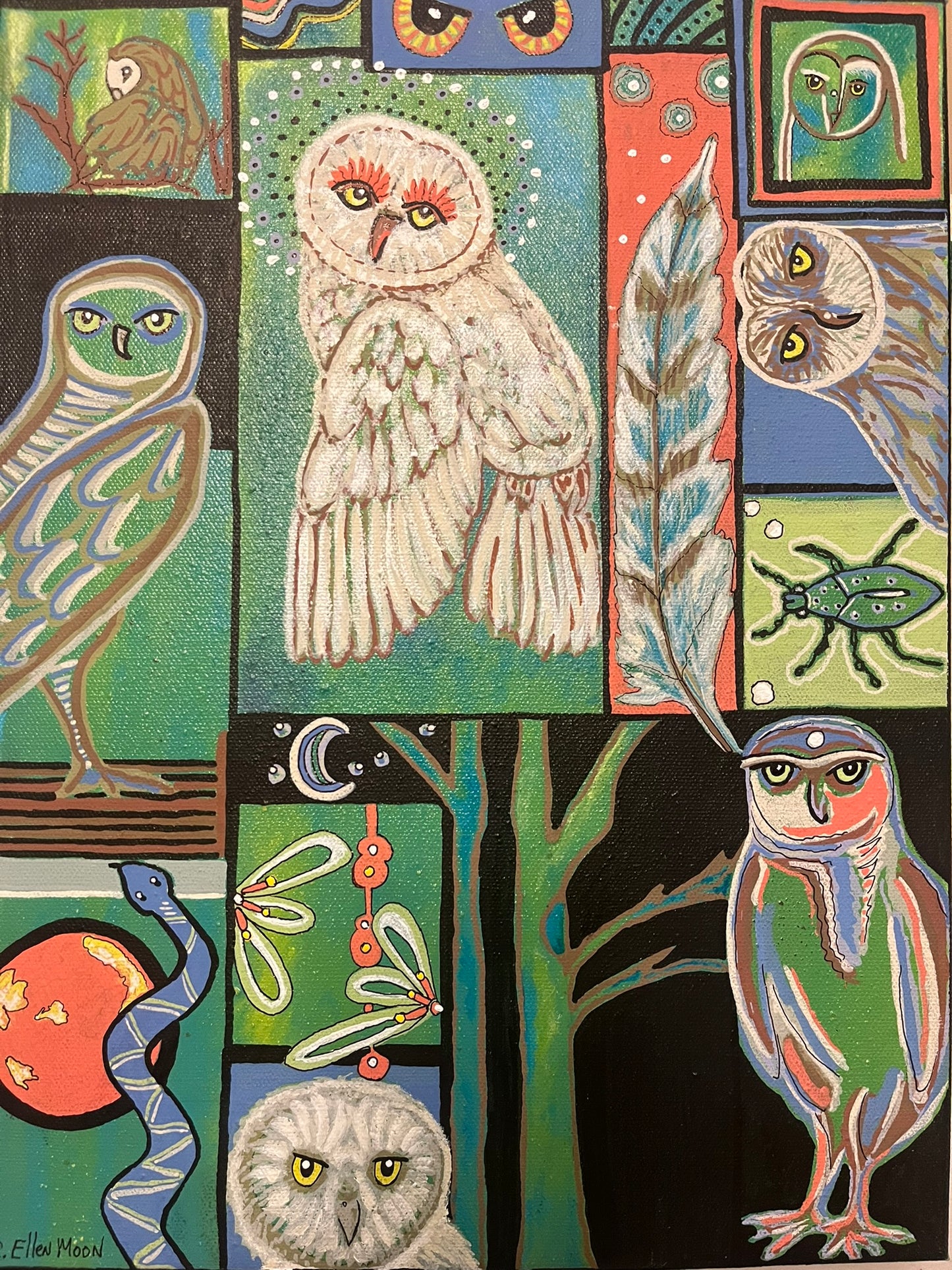 Owls on Canvas